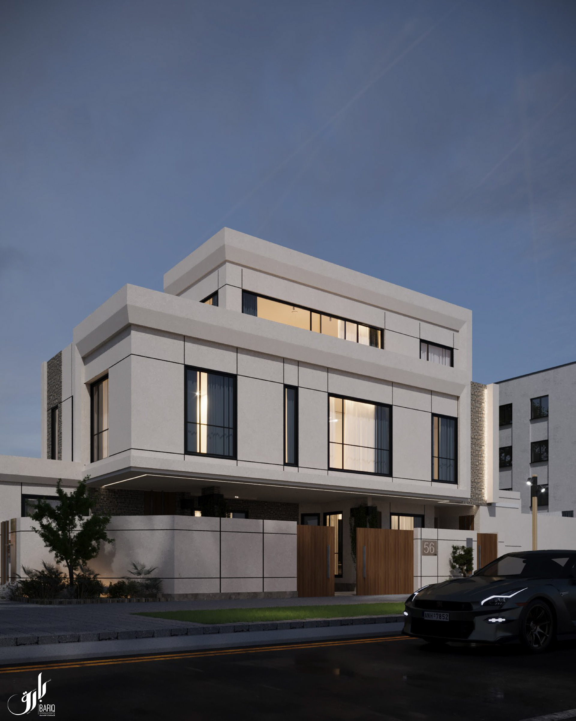 KSA 别墅项目外观施工图丨Bariq Consultants-11