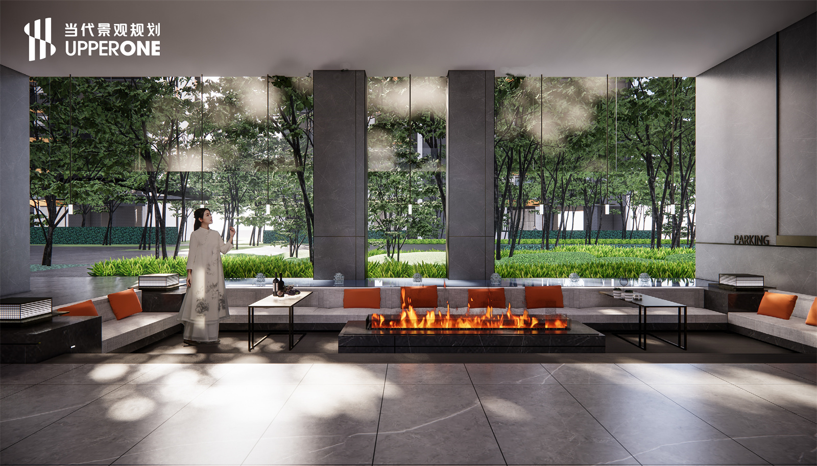 广西北投时代·峯范下沉区及架空层景观设计-8