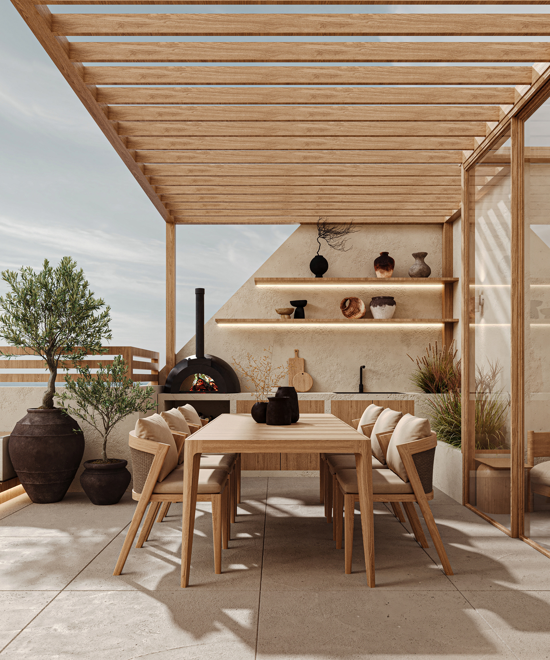 户外屋顶休闲区丨EgyptCairo丨arkeh_designs-1