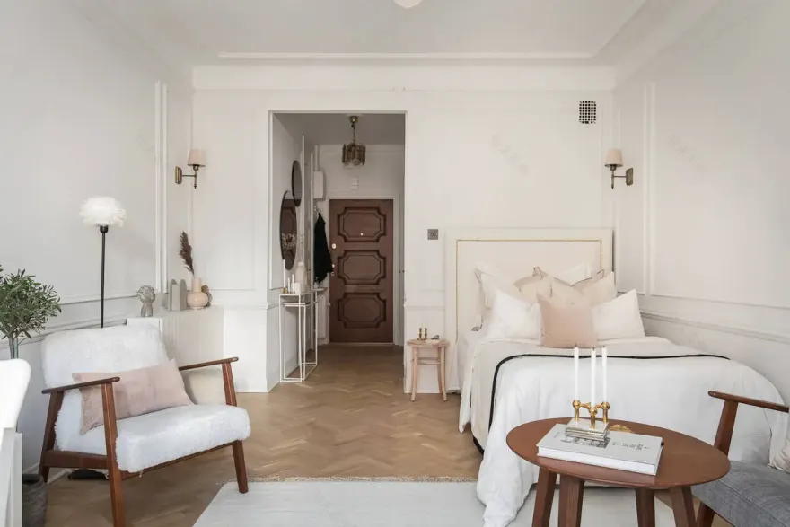 30 平米瑞典豪华公寓,经典与时尚并存-8