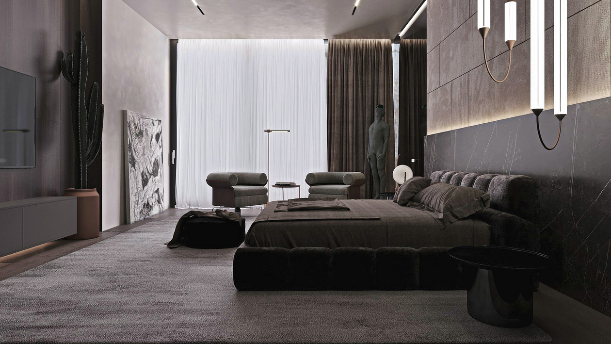 340㎡高级灰别墅设计-14