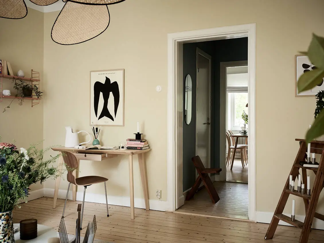 瑞典 30 年代乡村别墅，色彩斑斓的 47m2 公寓设计-5