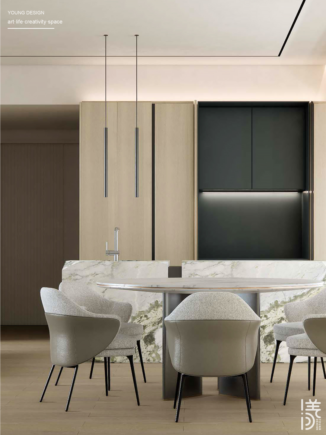 现代极简的多口之家丨深圳漾空间设计有限公司-35