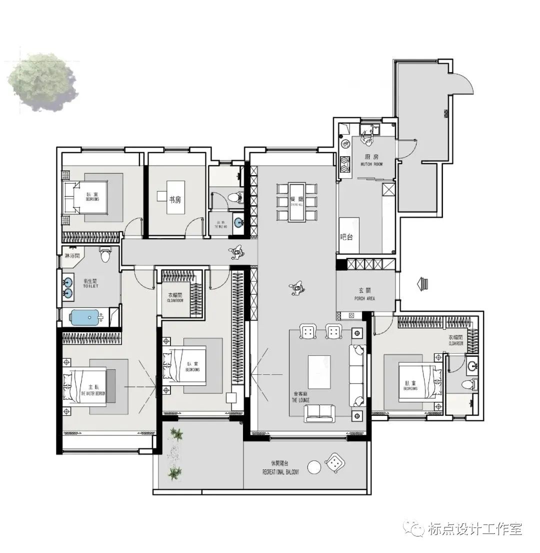 阜阳简约住宅设计丨中国阜阳丨标点空间设计-14