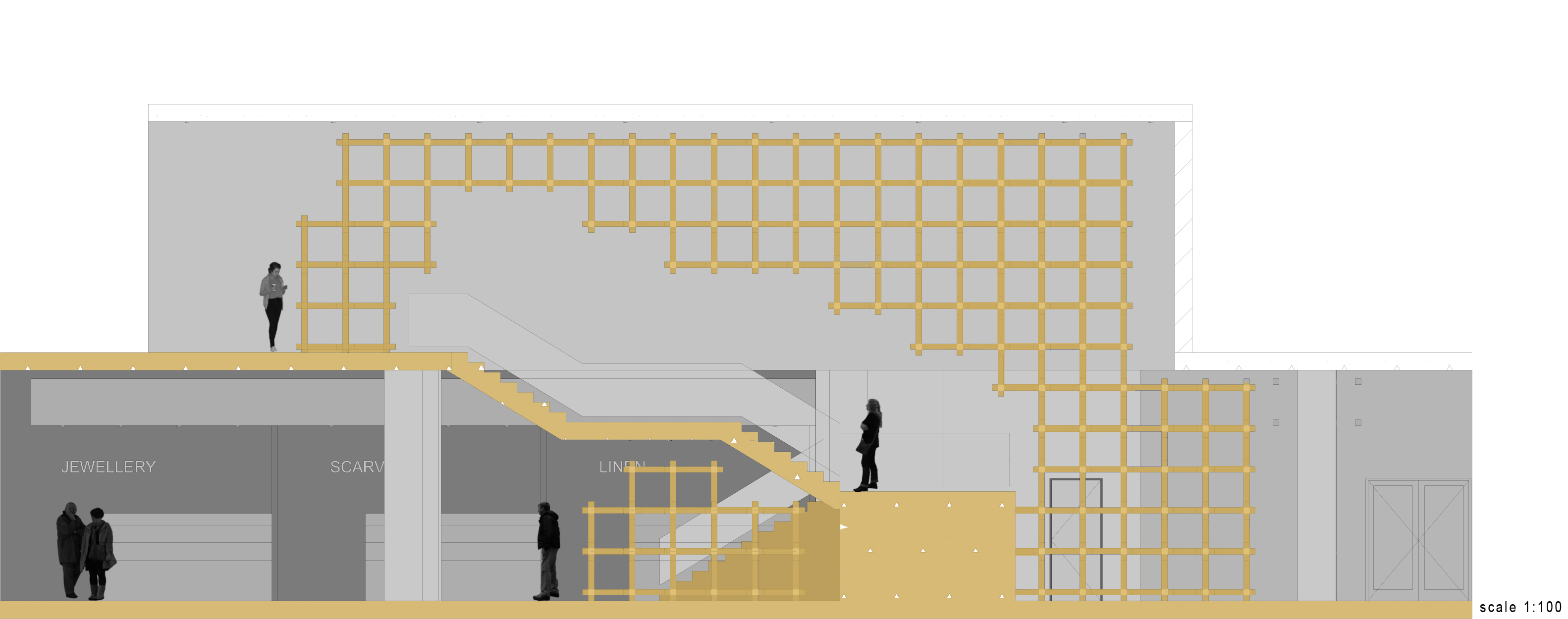 活力市中心室内市场与全球咖啡厅概念设计-18