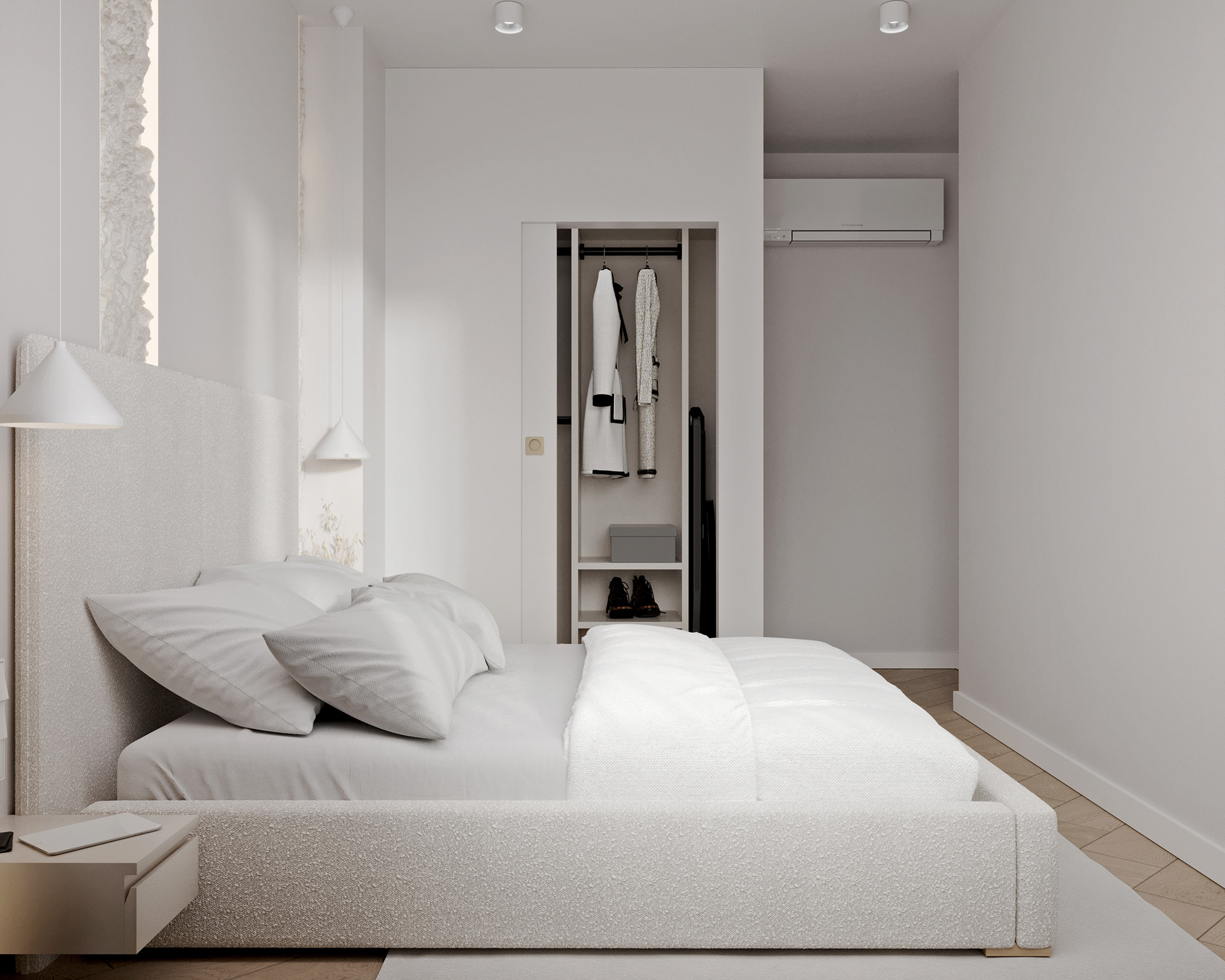 3D Visualization – Private House, 78 m² (Second Floor)-13