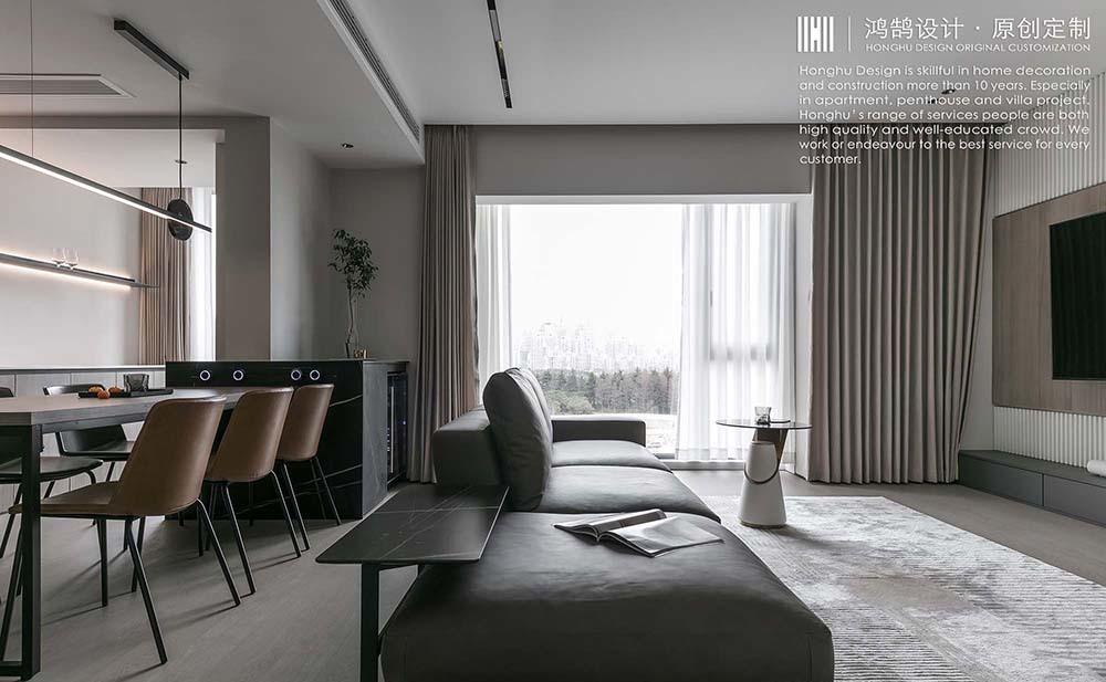 白色平层空间的灵动设计丨中国上海丨鸿鹄设计上海-6