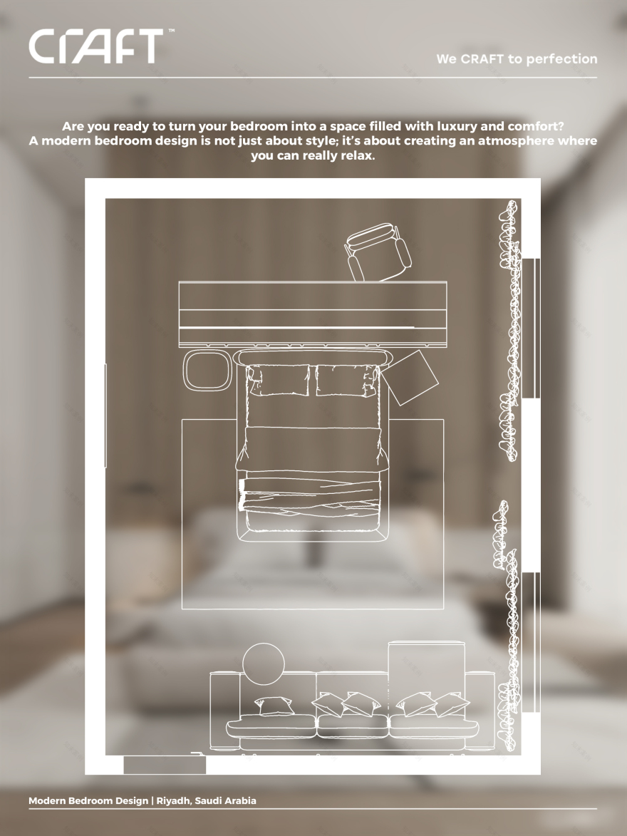 现代卧室设计丨沙特阿拉伯利雅得-1