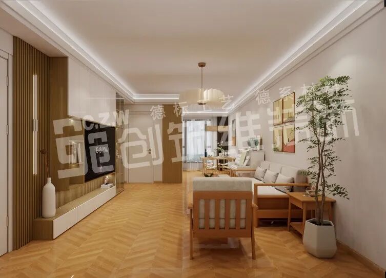 雷捷时代二期|87㎡两居原木风案例|36项出错即砸|透明化-流程化-服务化-维保化-装修更靠谱-20