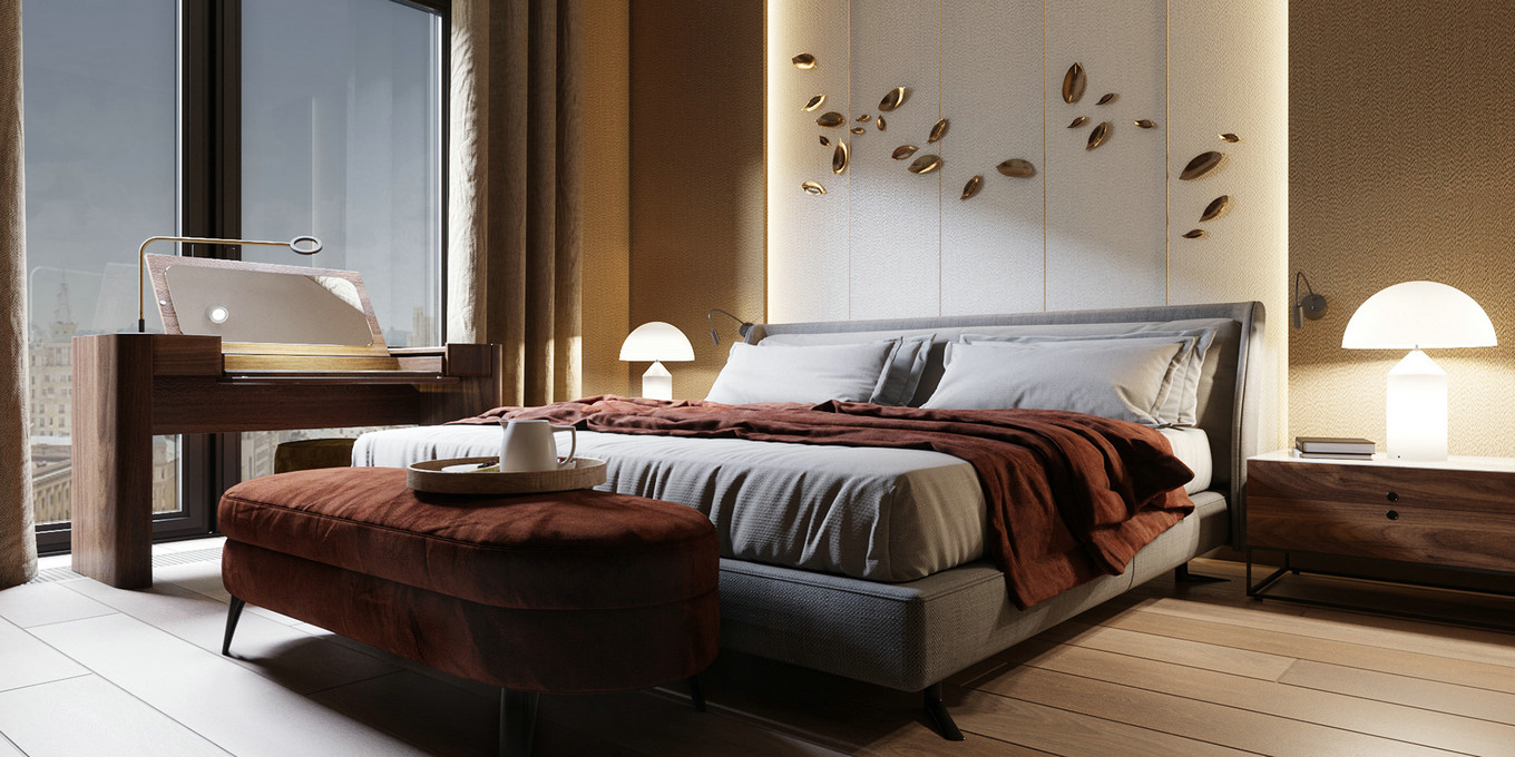 爱马仕色系打造 120㎡简约时尚空间-10