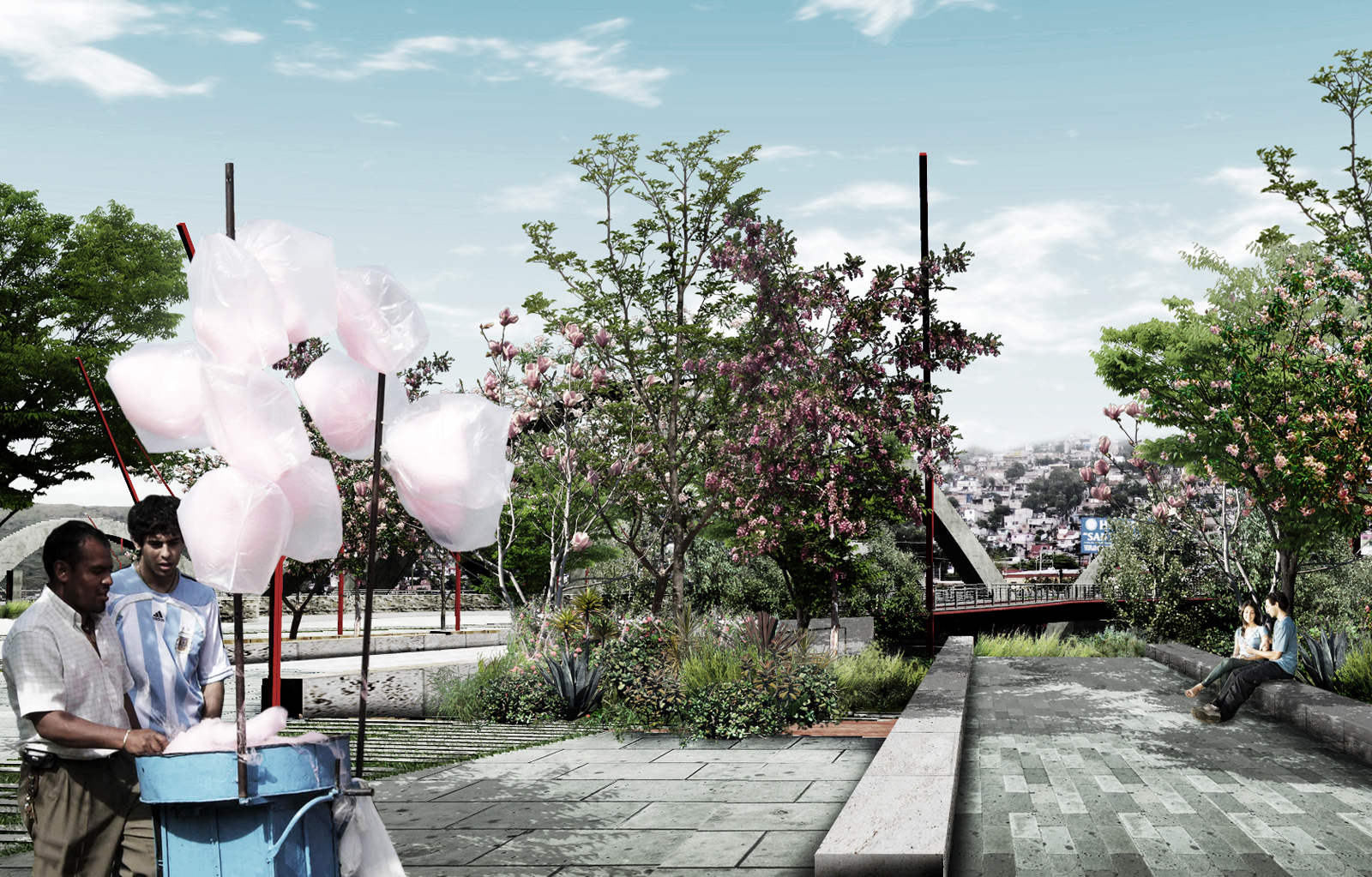 Stedenbouwkundig plan brug en park Oaxaca | Urhahn-1