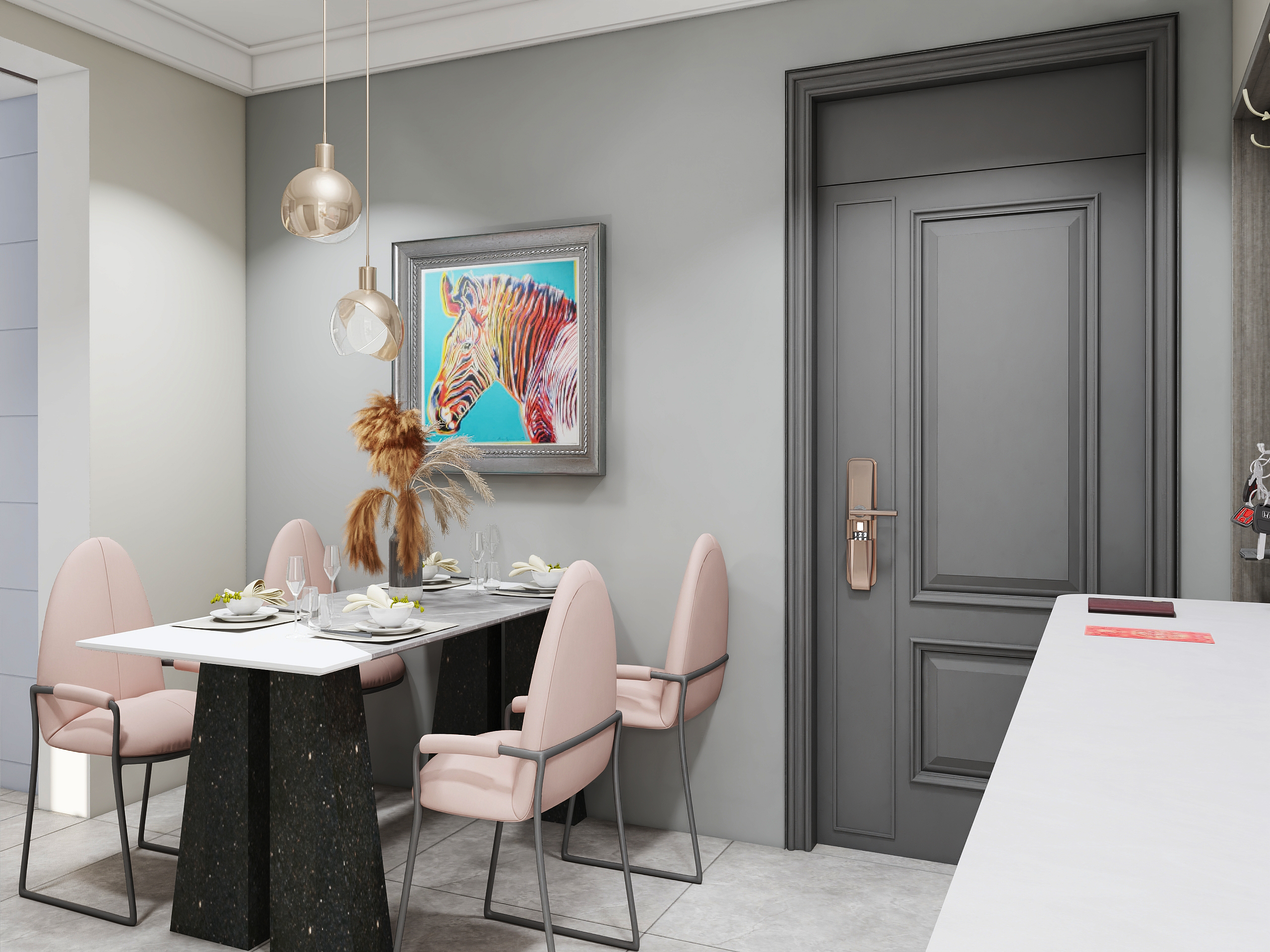 高级灰美学，同祥城-x 两室小卧室空间设计-4