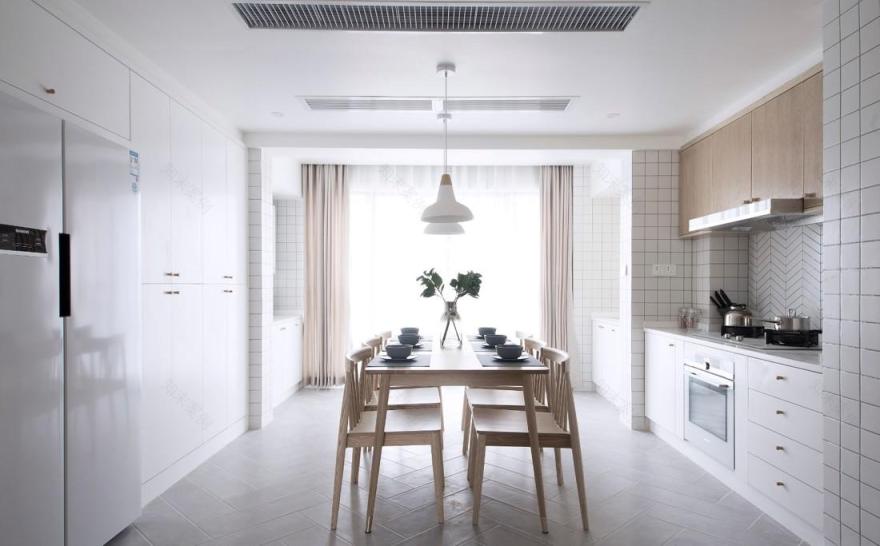 117㎡日北欧风二胎家庭住宅,餐厨空间扩大,儿童房增设高低床-14