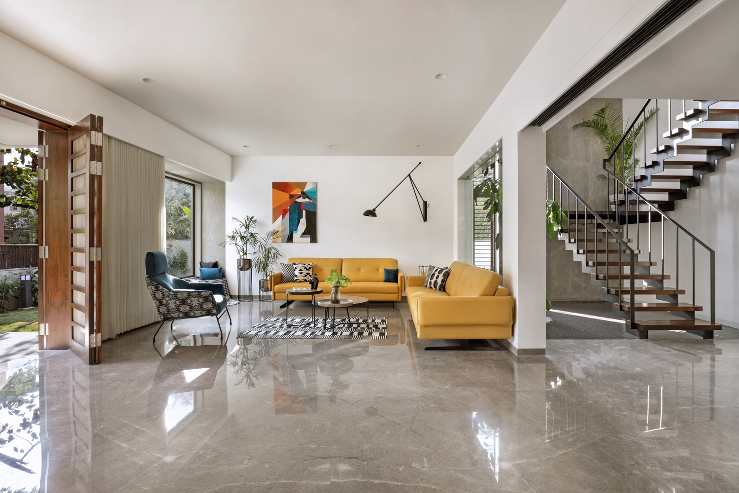 绿意盎然的四口之家——印度 Box House-16