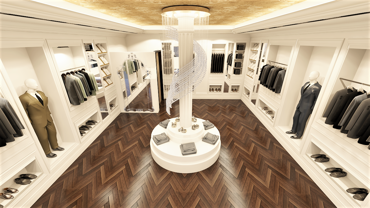 MEN'S CLOTHING STORE (INTERIOR DESIGN)-2