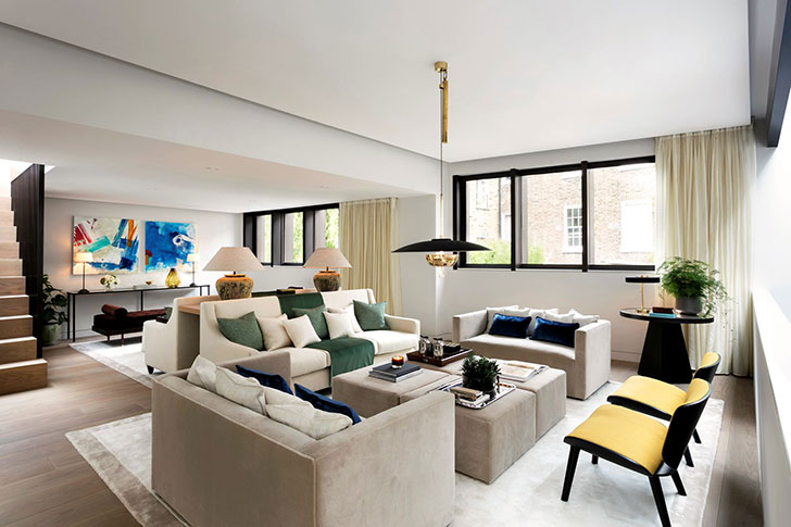 伦敦现代简约风格联排别墅-23