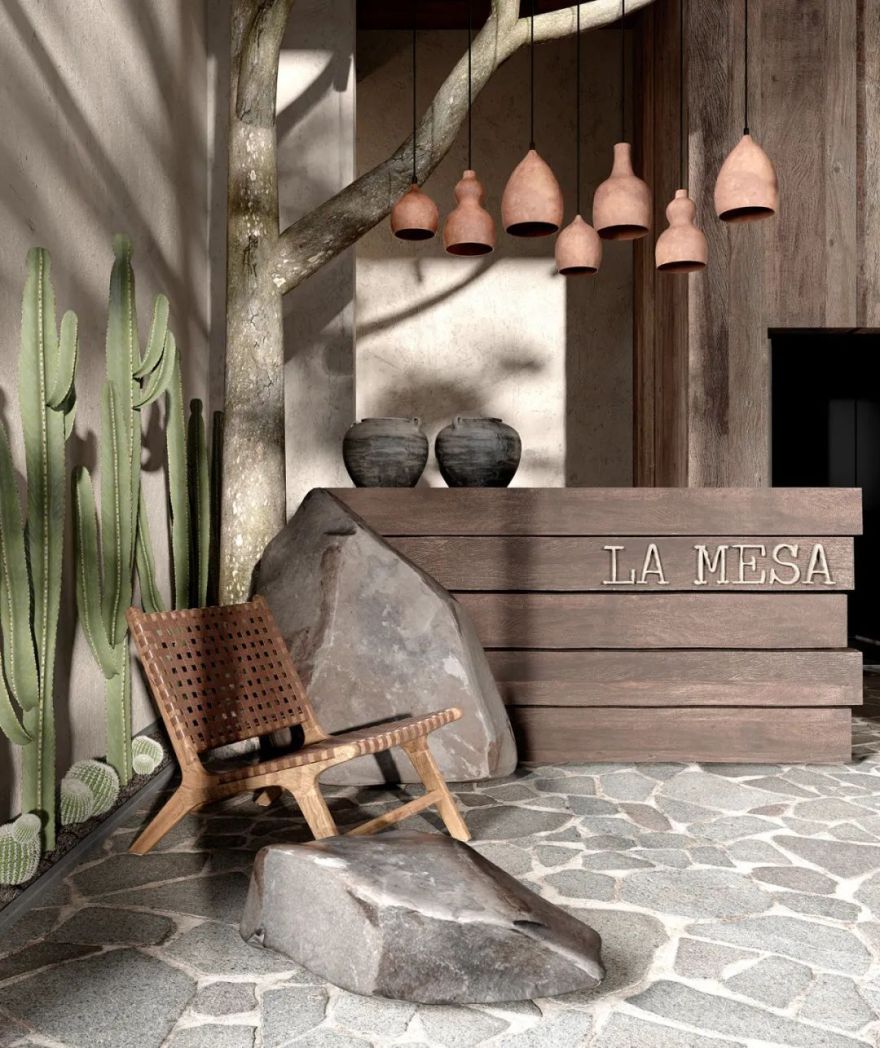 美式侘寂风餐厅设计丨YanaPrydalna-41