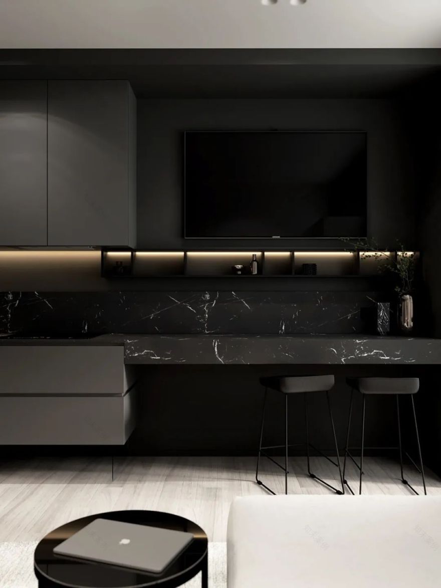 奶油色调黄铜细节,打造 120㎡精致高雅空间丨MARTA SHPACHENKO-59