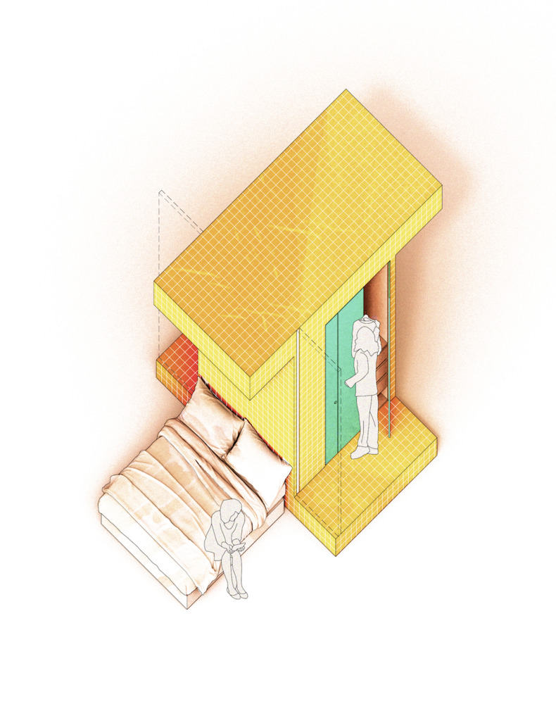 马德里 Lavapiés 社区三合一公寓改造丨西班牙马德里-33