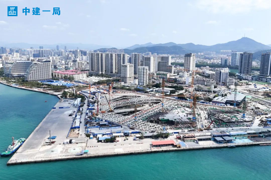 三亚新地标！中建一局承建的海南国际文化交流中心项目建设加速推进-14