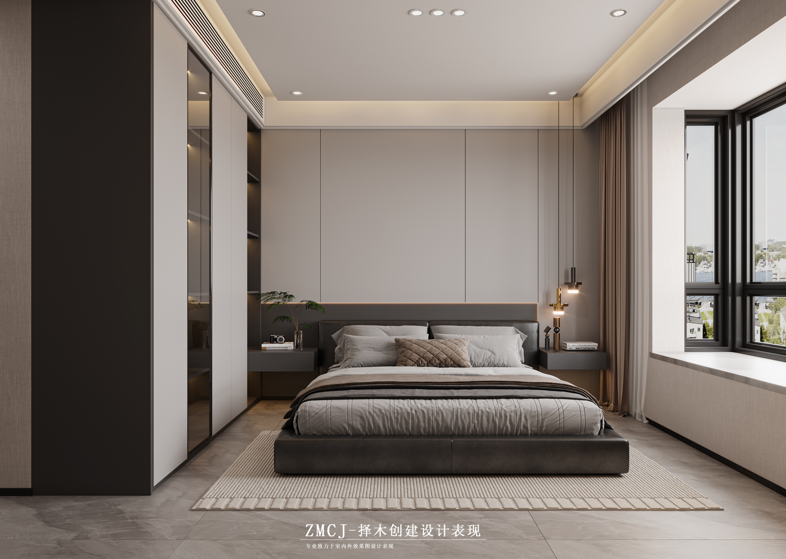 现代轻奢全屋·择木创建新晨效果图-14