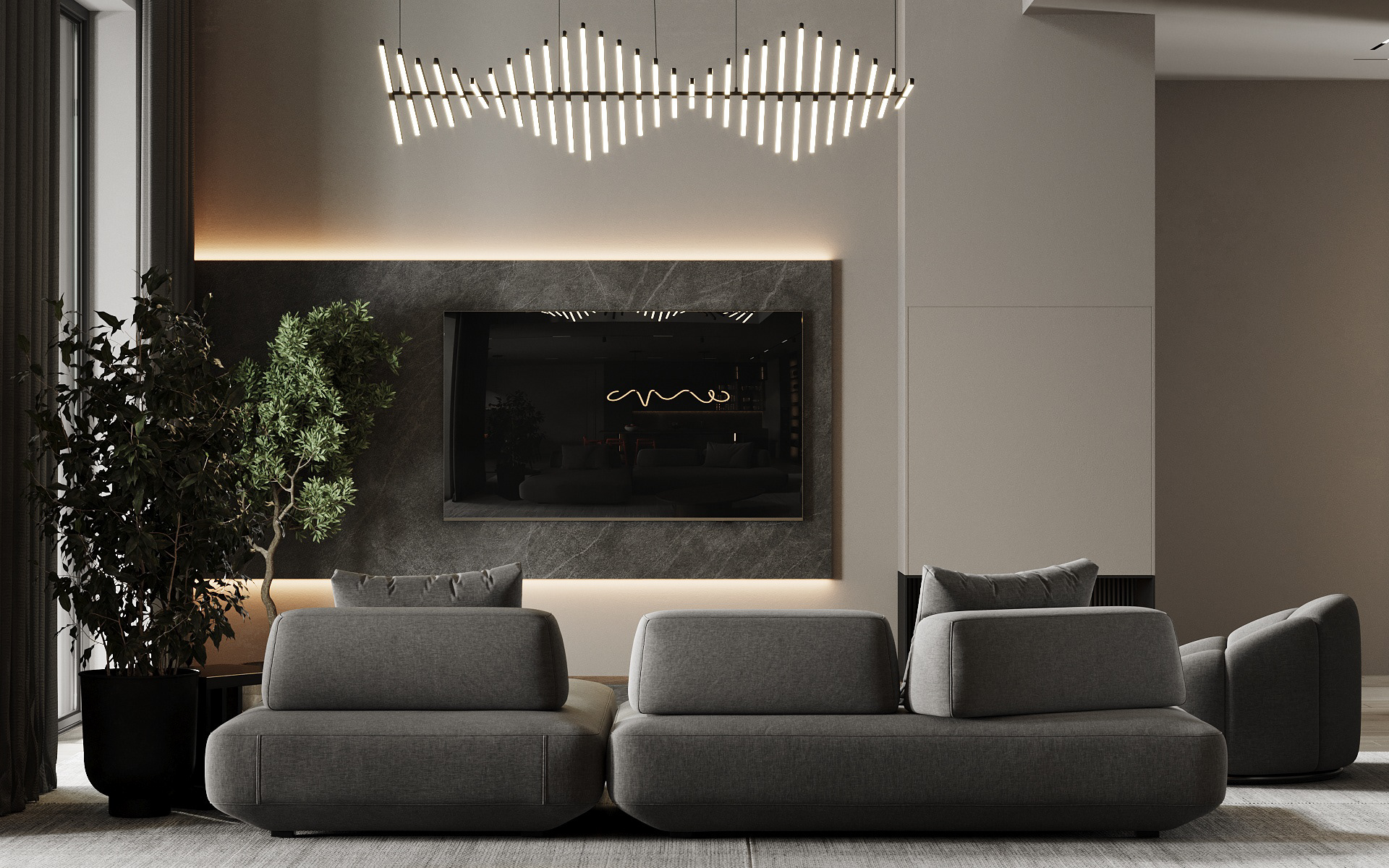 高级灰色系住宅设计 超高级！-2