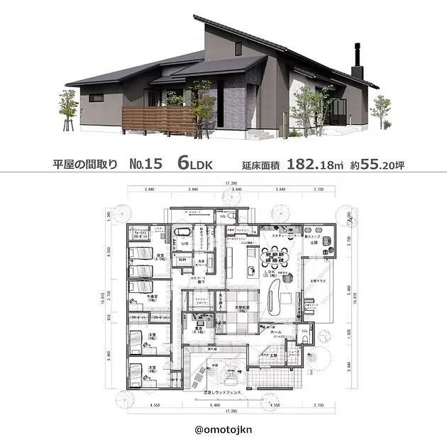 日式住宅附平面图案例-26