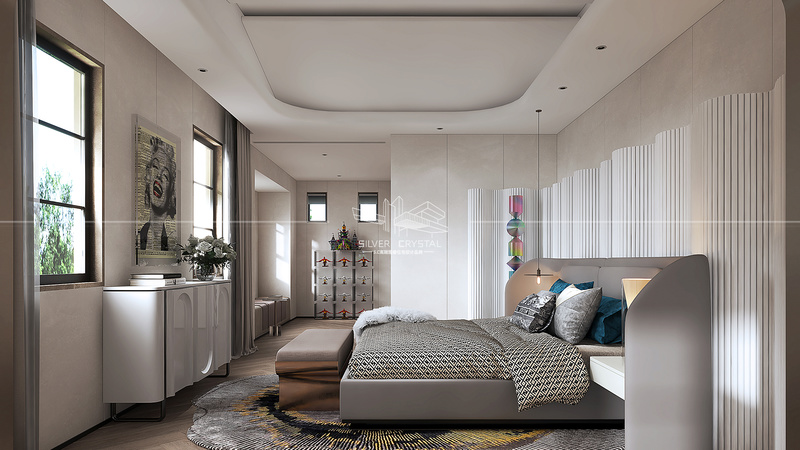 美林湖冯府壹号楼 鱼骨设计诠释极简奢华-25