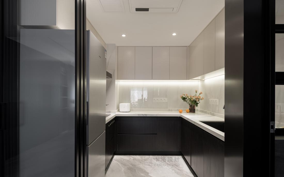 现代奢宅轻调 · 狭长户型的妙手改造-86