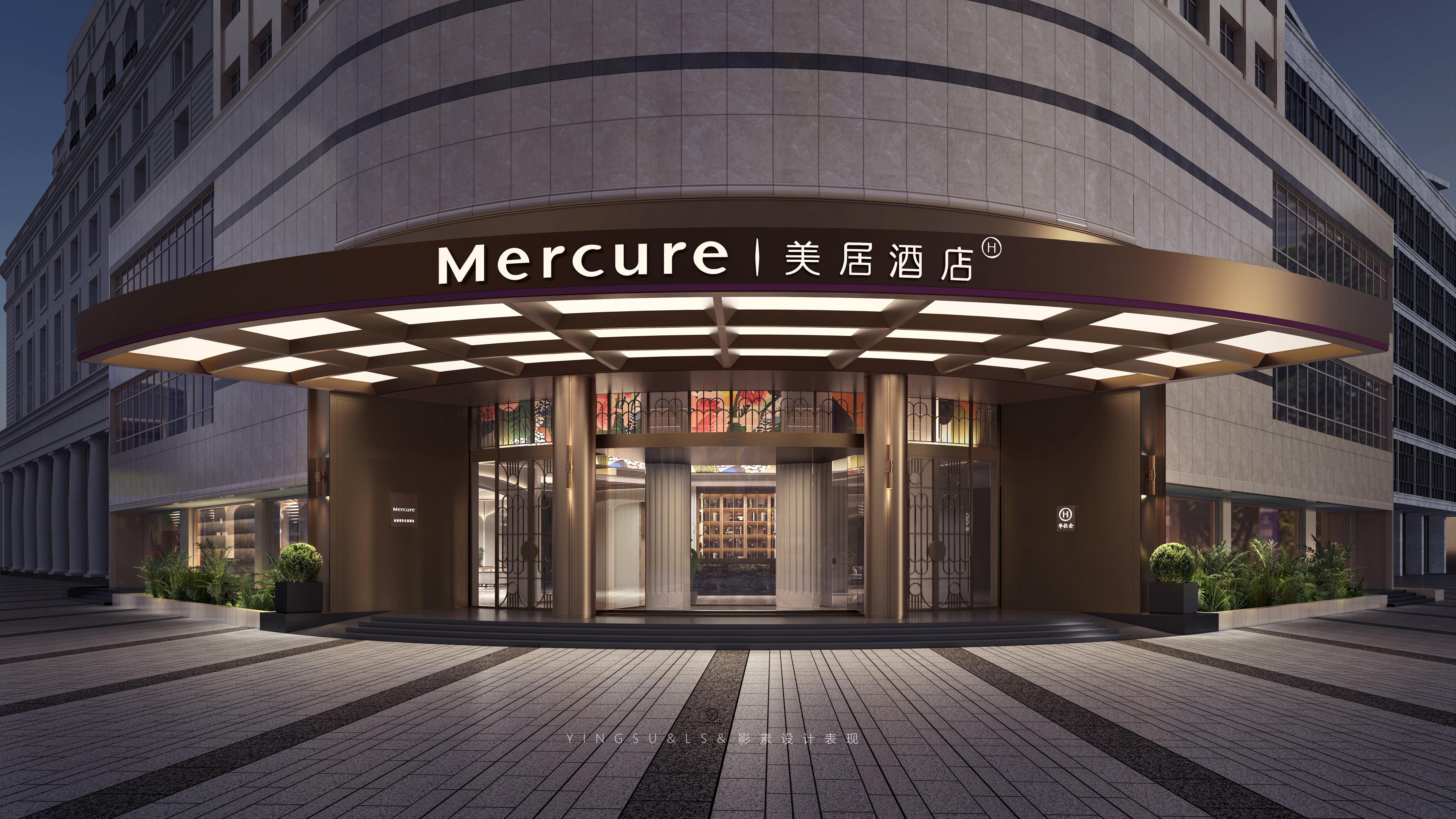 影素设计 • 法式轻奢酒店效果图-1