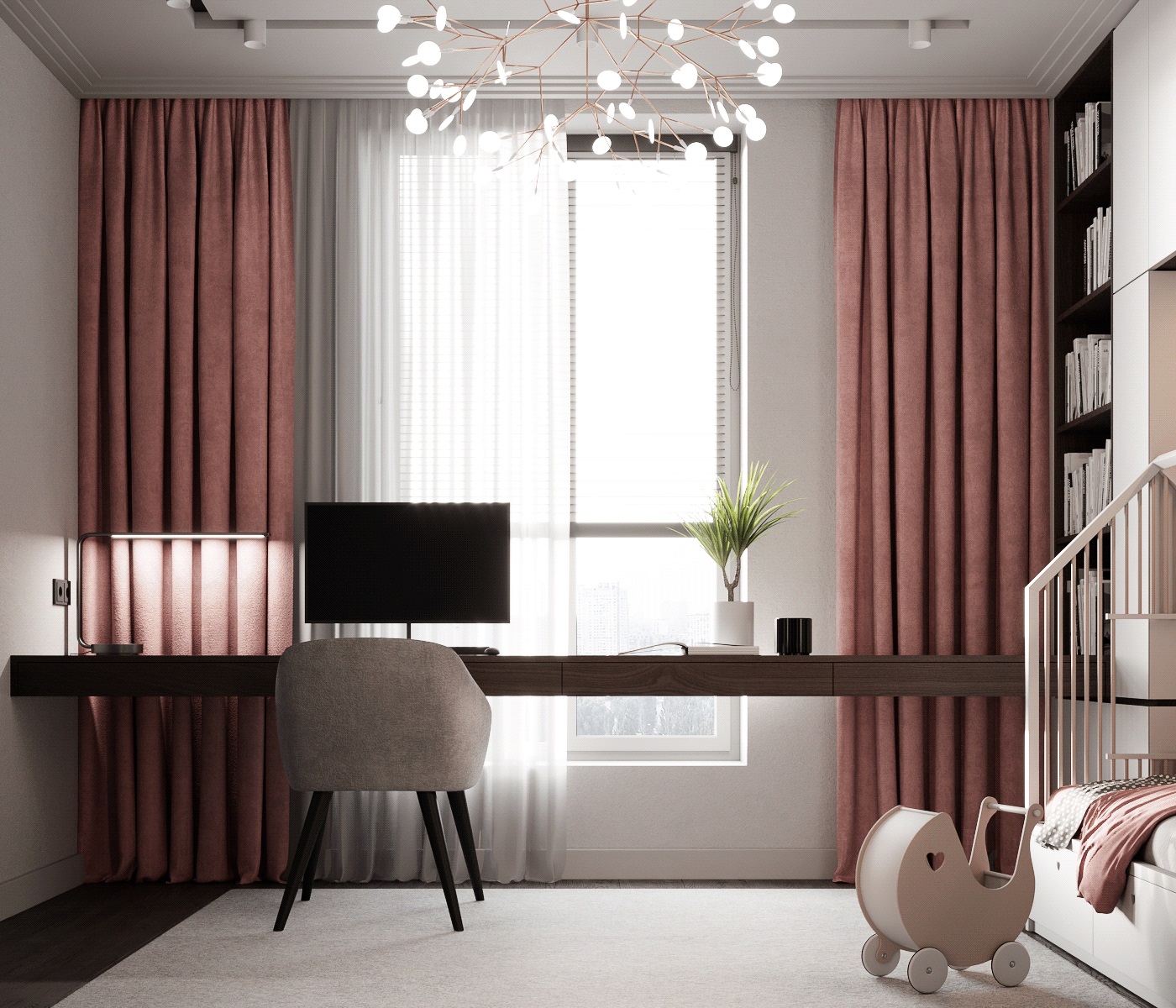 59㎡简约风小空间公寓设计 既舒适又精致！-16