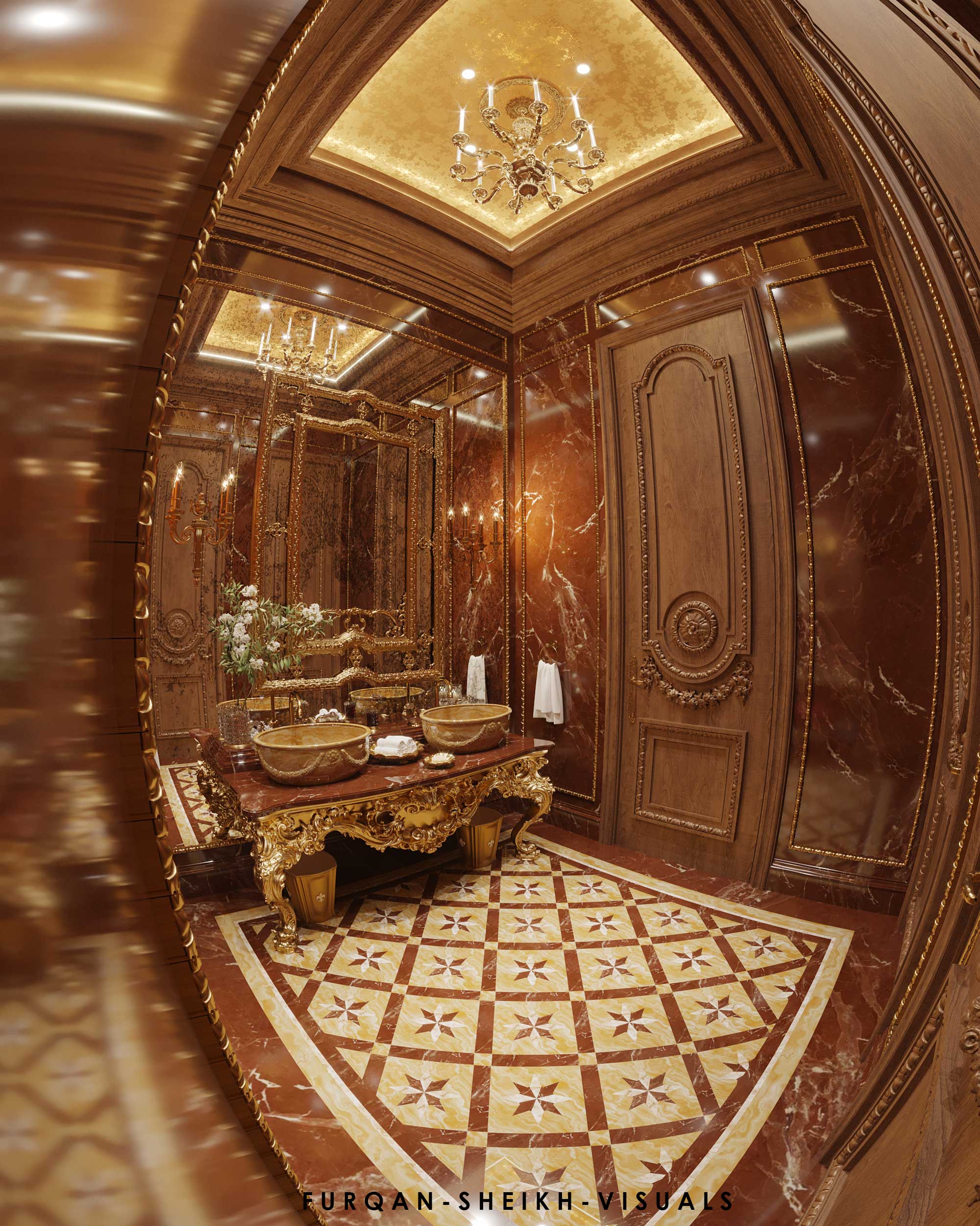 Visualization : Classical BathRoom (Dubai)-7