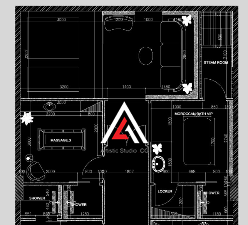 利雅得男士水疗中心丨沙特阿拉伯利雅得丨ARTISTIC STUDIO CG-39