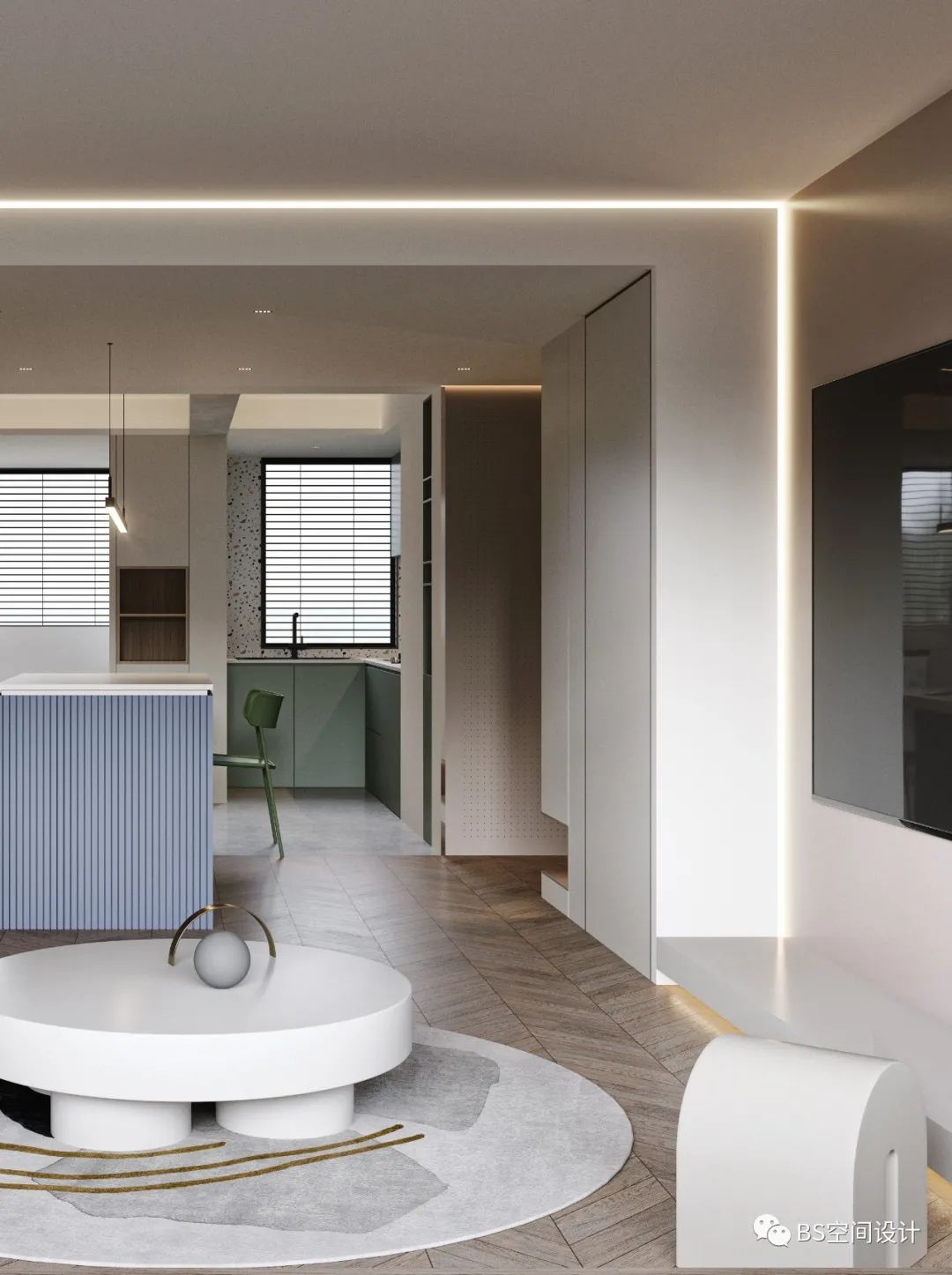 上海瑞华雅苑 110m2 现代简约之家，环形动线打造高级趣味的家-24