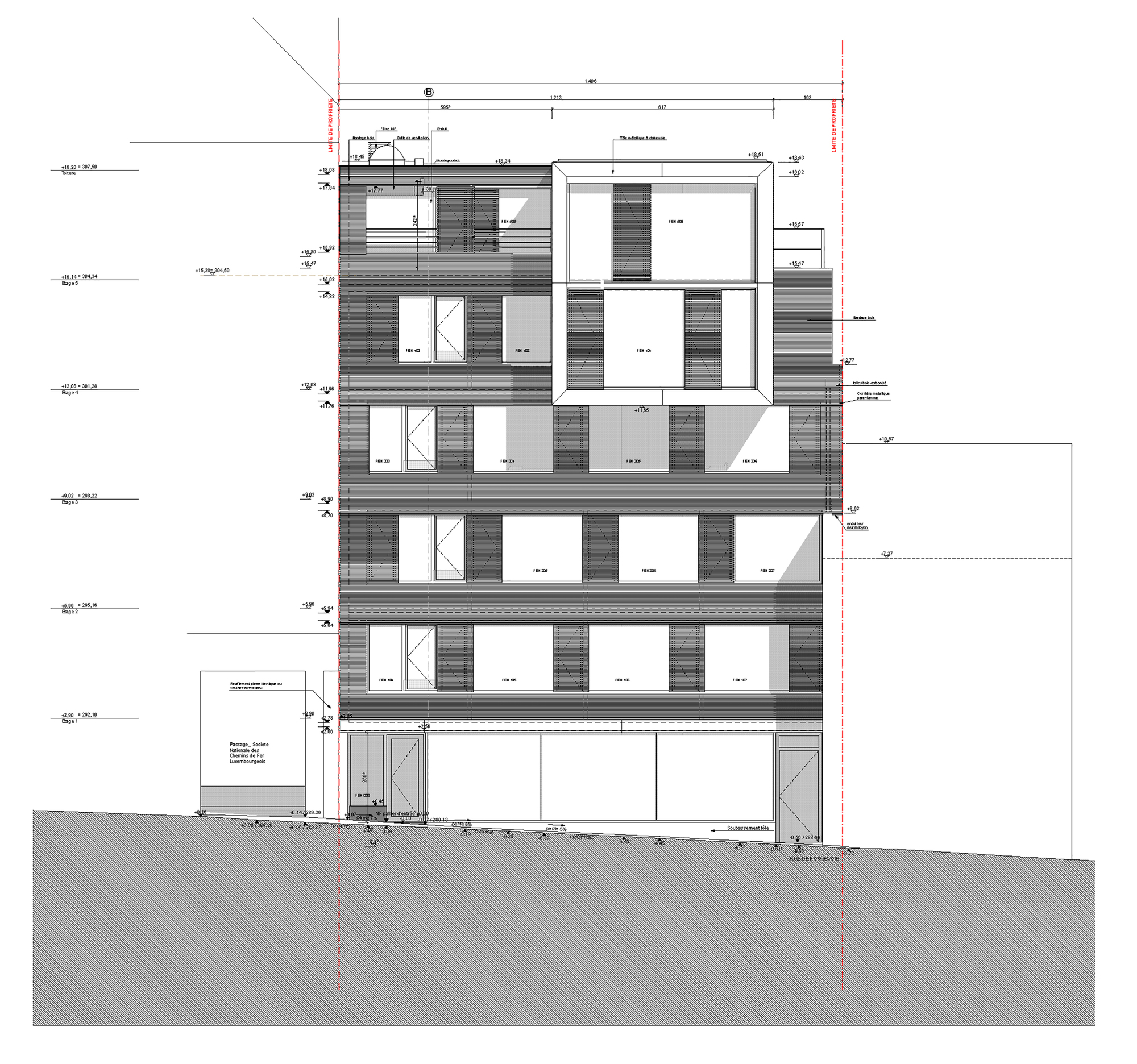 火焰之木 | 卢森堡城市 Bonnevoie 区办公建筑-30