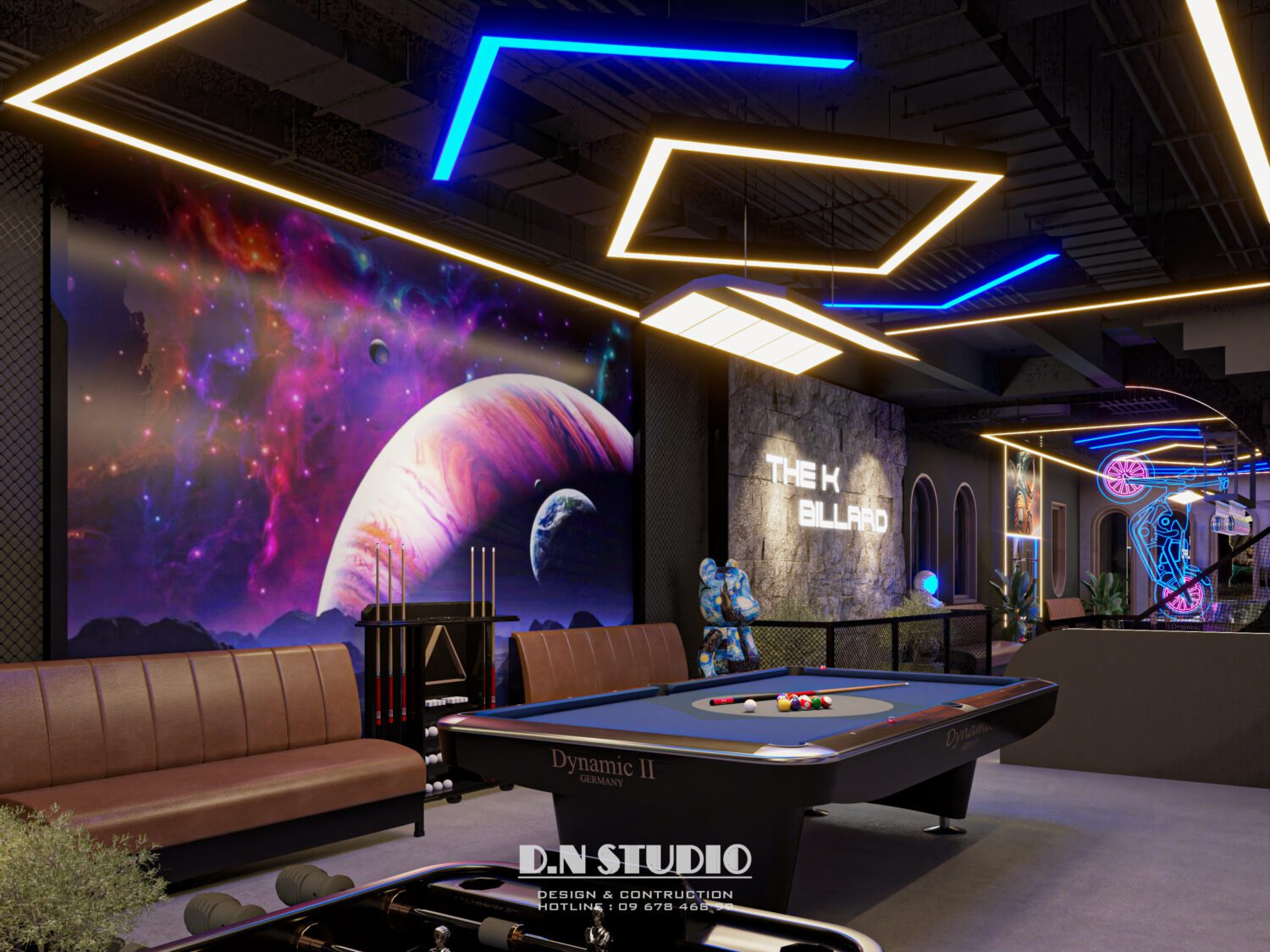 Sketchup台球室室内模型丨Danh Nam-4