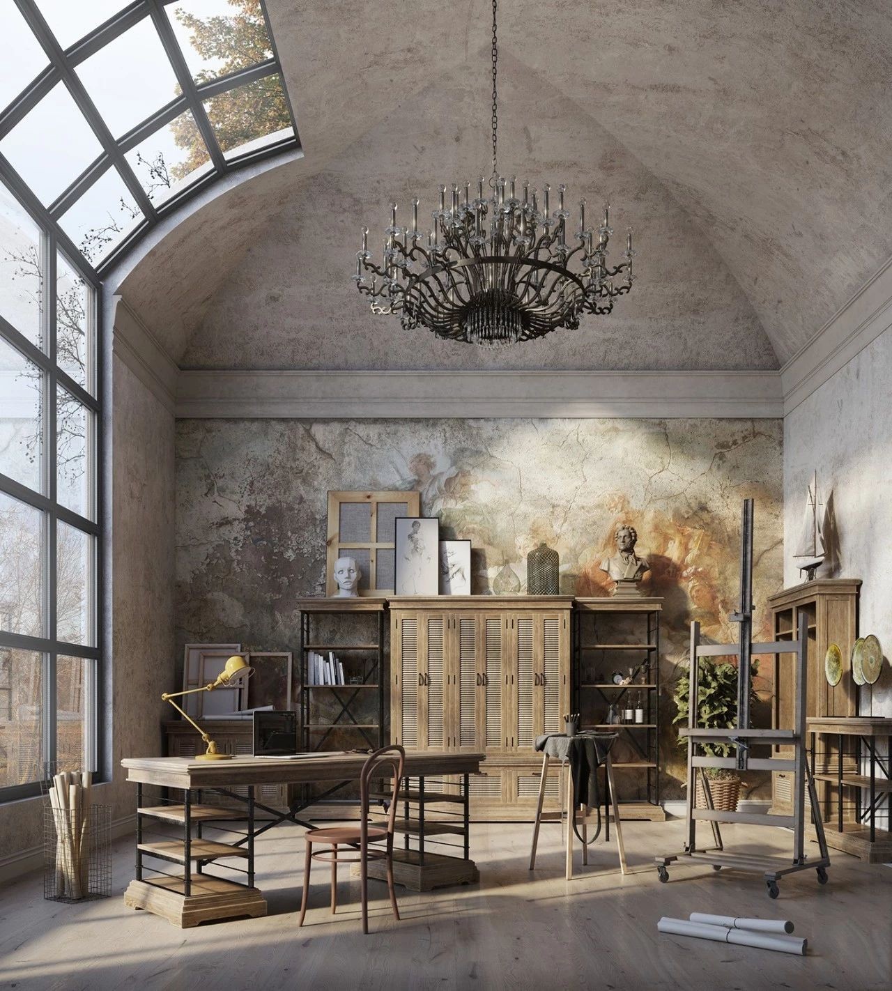 看看这工业风LOFT的效果图丨别拿照片骗我-23