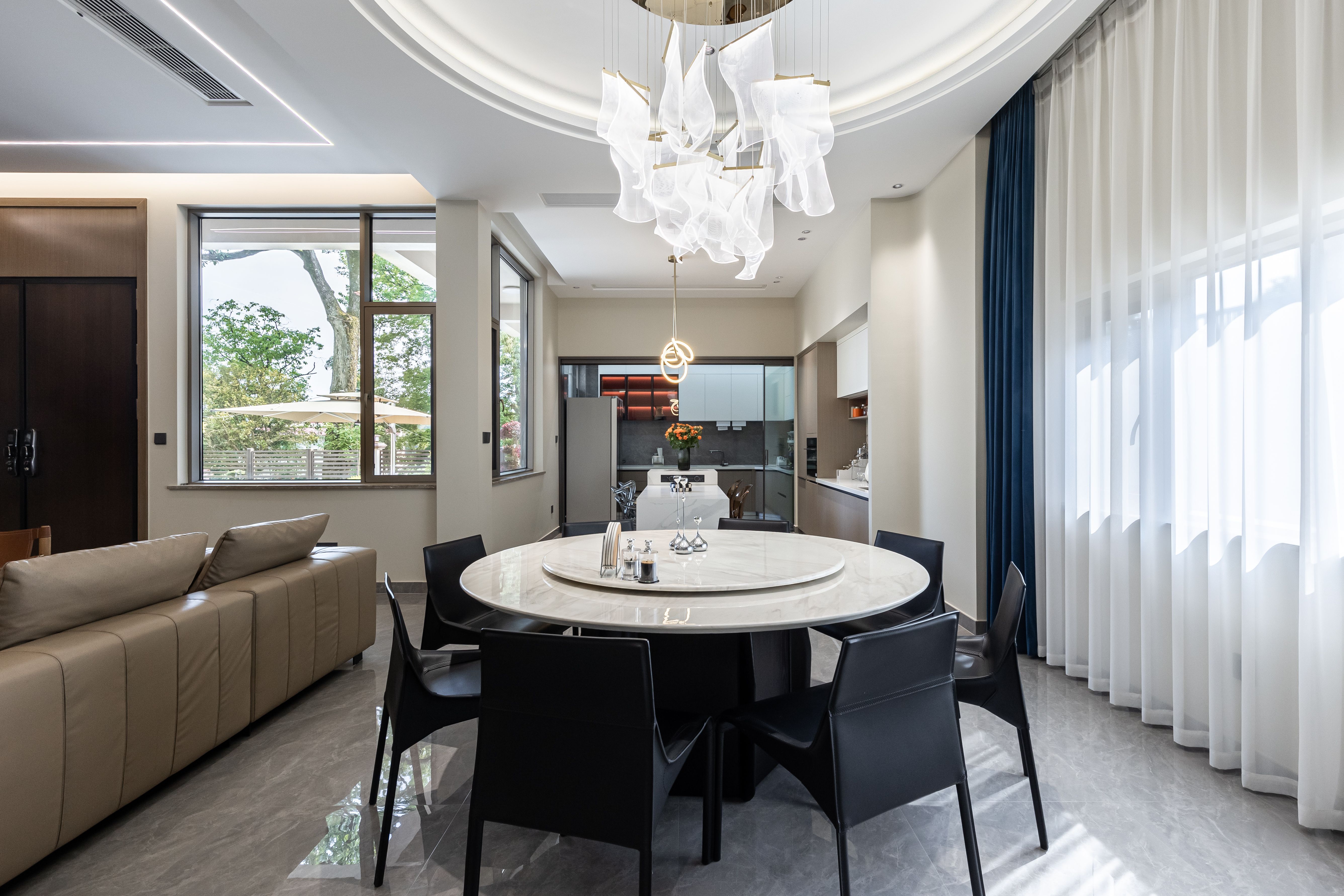 600㎡现代风格农村自建别墅丨拾上装饰-23