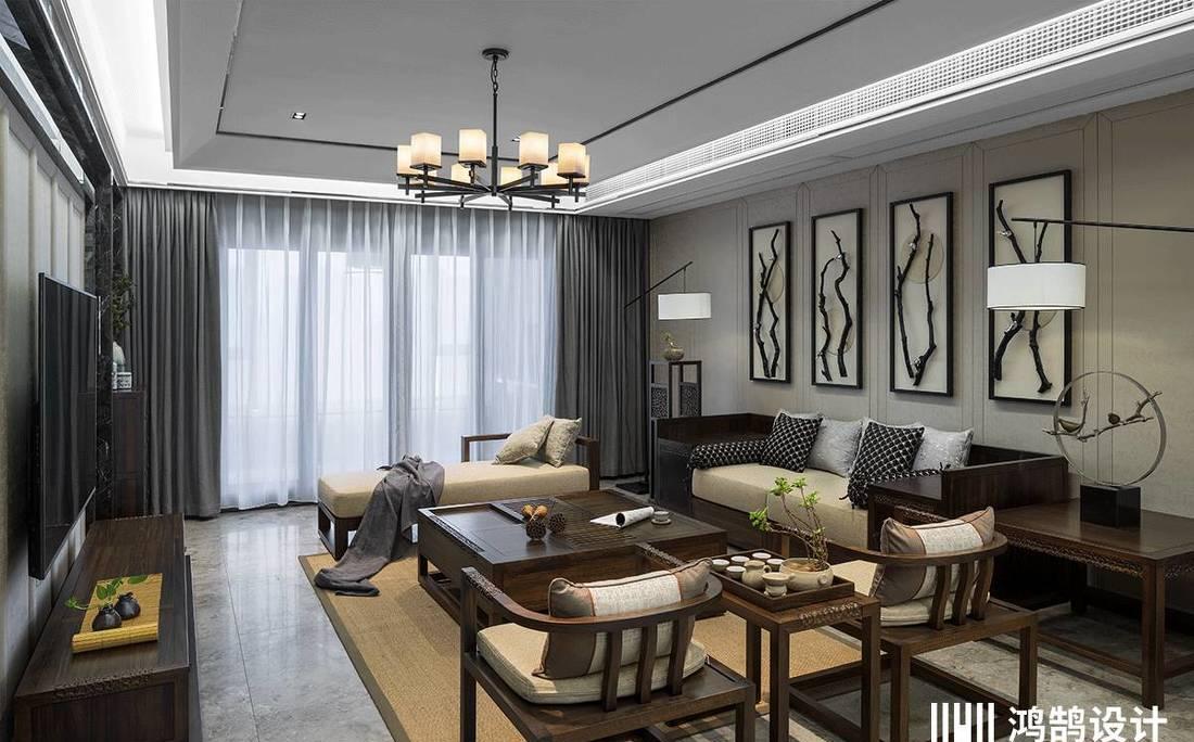 新中式家居设计,打造宁静致远的东方美韵-0