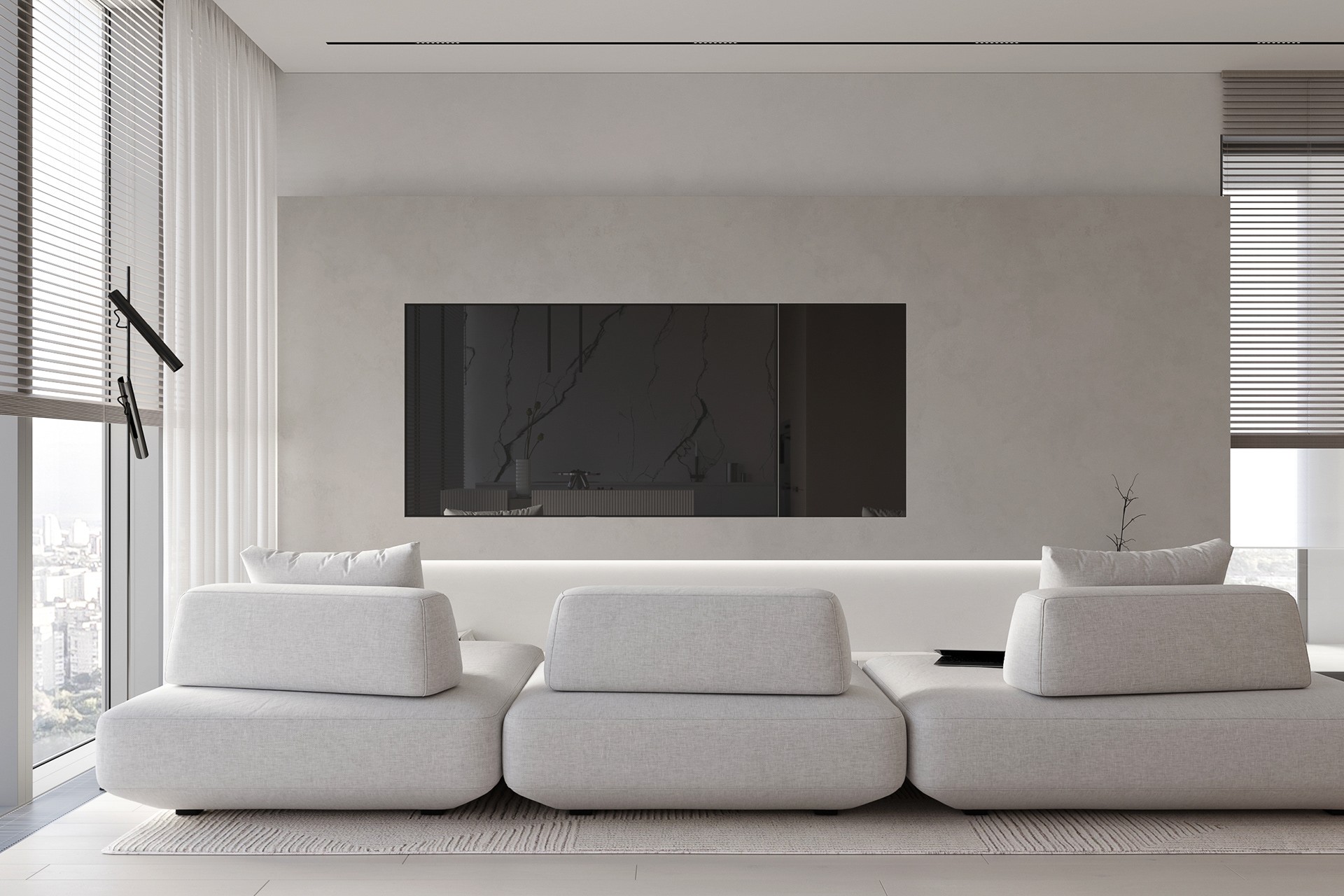 浅色系简约风住宅设计-1