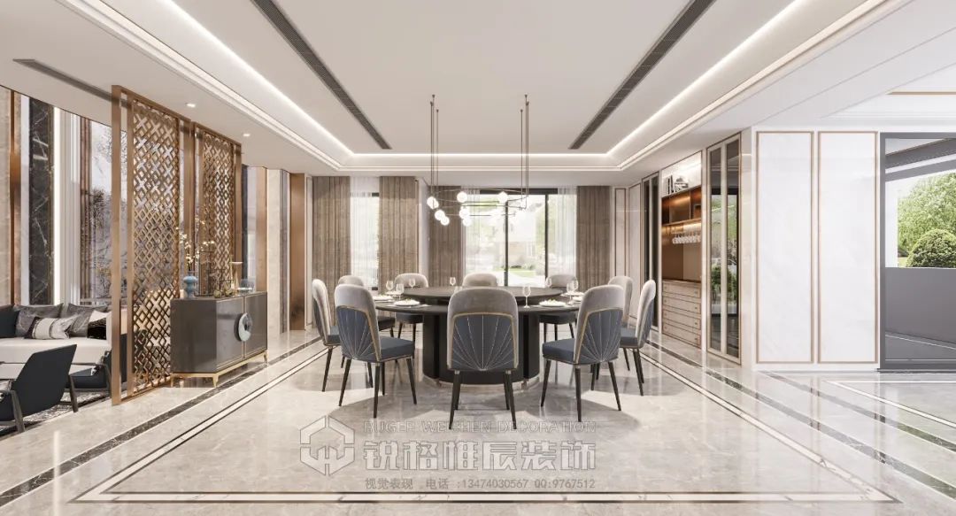 西安曲江·郑家大宅 | 现代轻奢的优雅空间-68