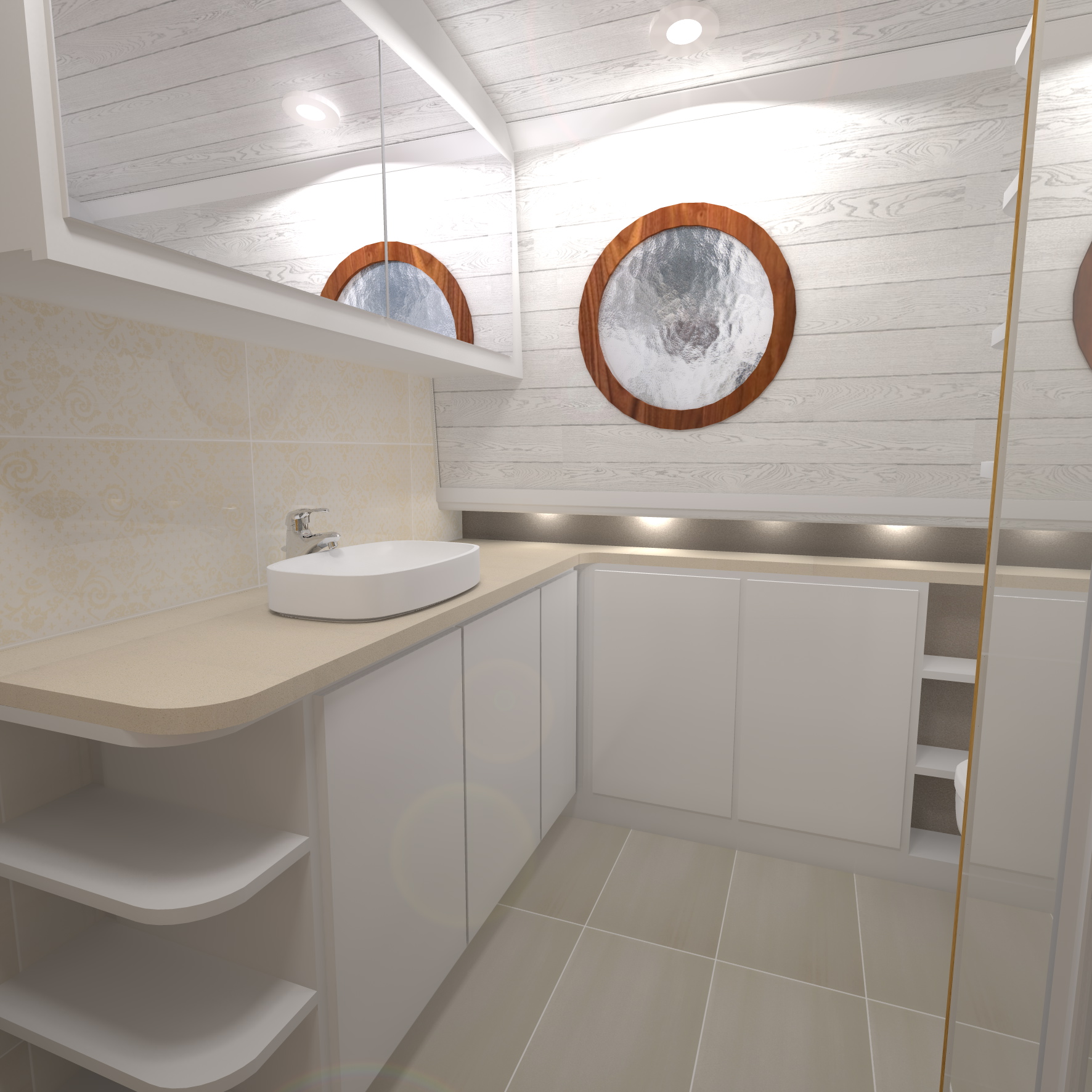 CANAL BOAT bathroom for client-0