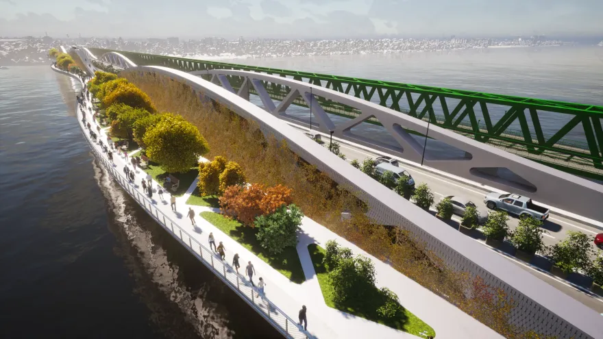 Chameleon 城市桥梁丨匈牙利布达佩斯-9