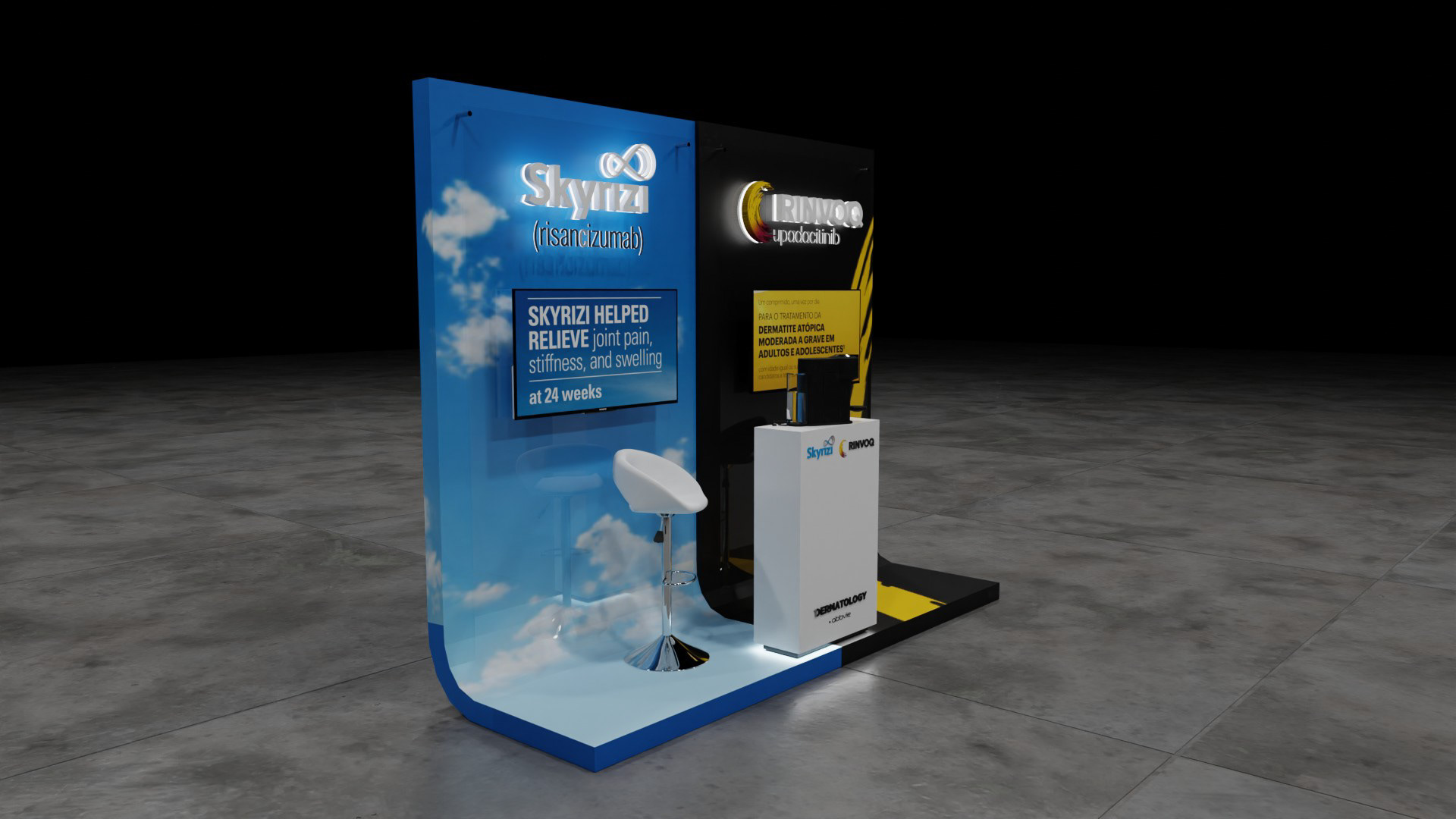 Abbvie 3D 展位设计  概念开发-3