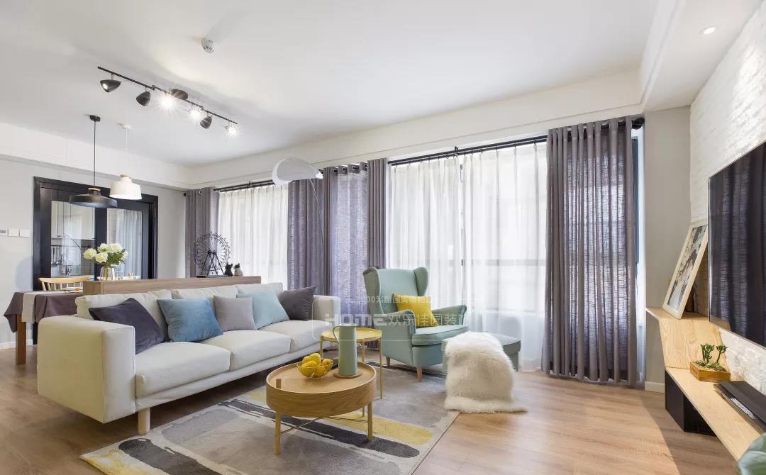 欢乐佳园装饰|| 蓝墙黛瓦,暖意生活北欧风-23