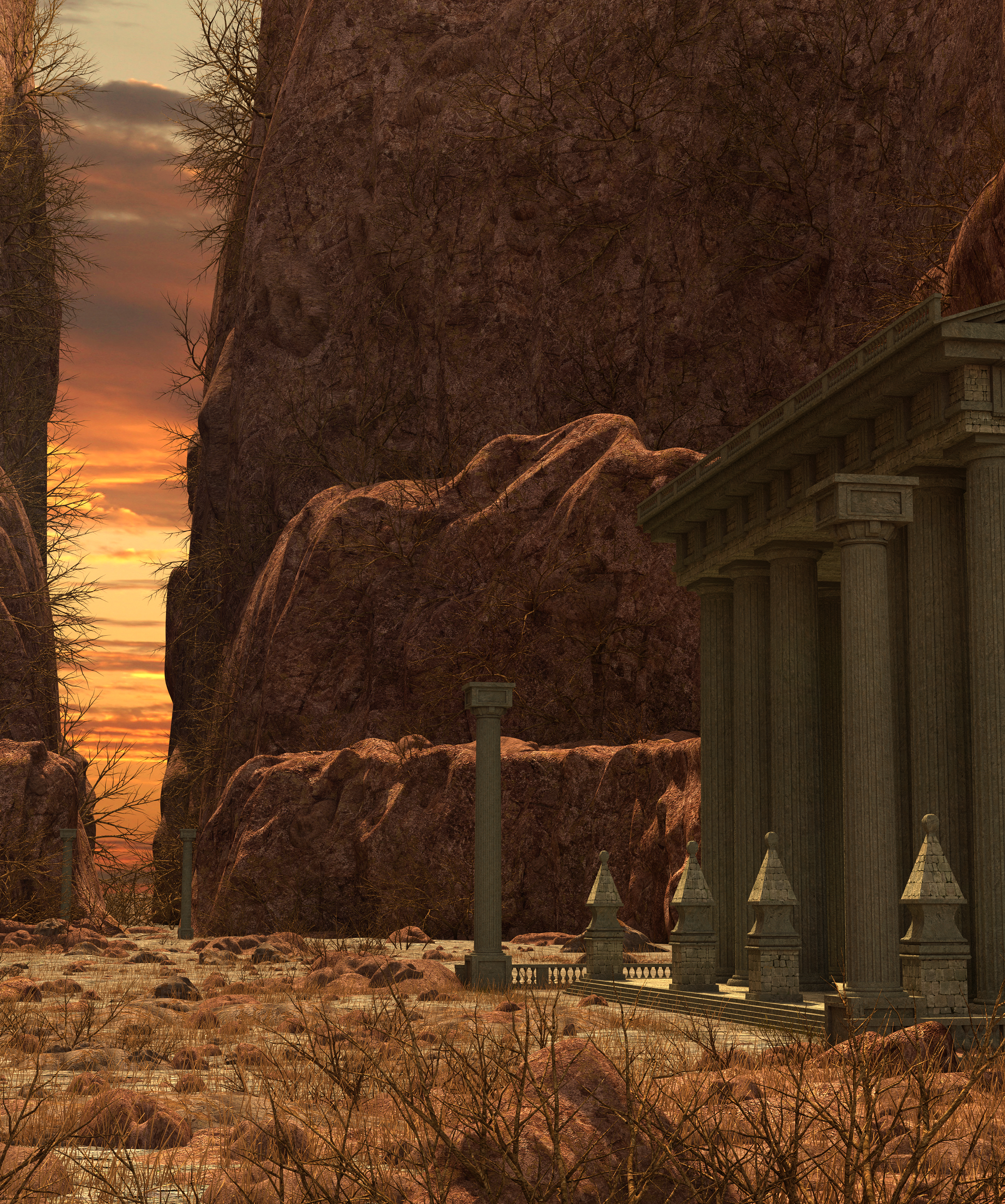 Lost Temple. 3d environment-4