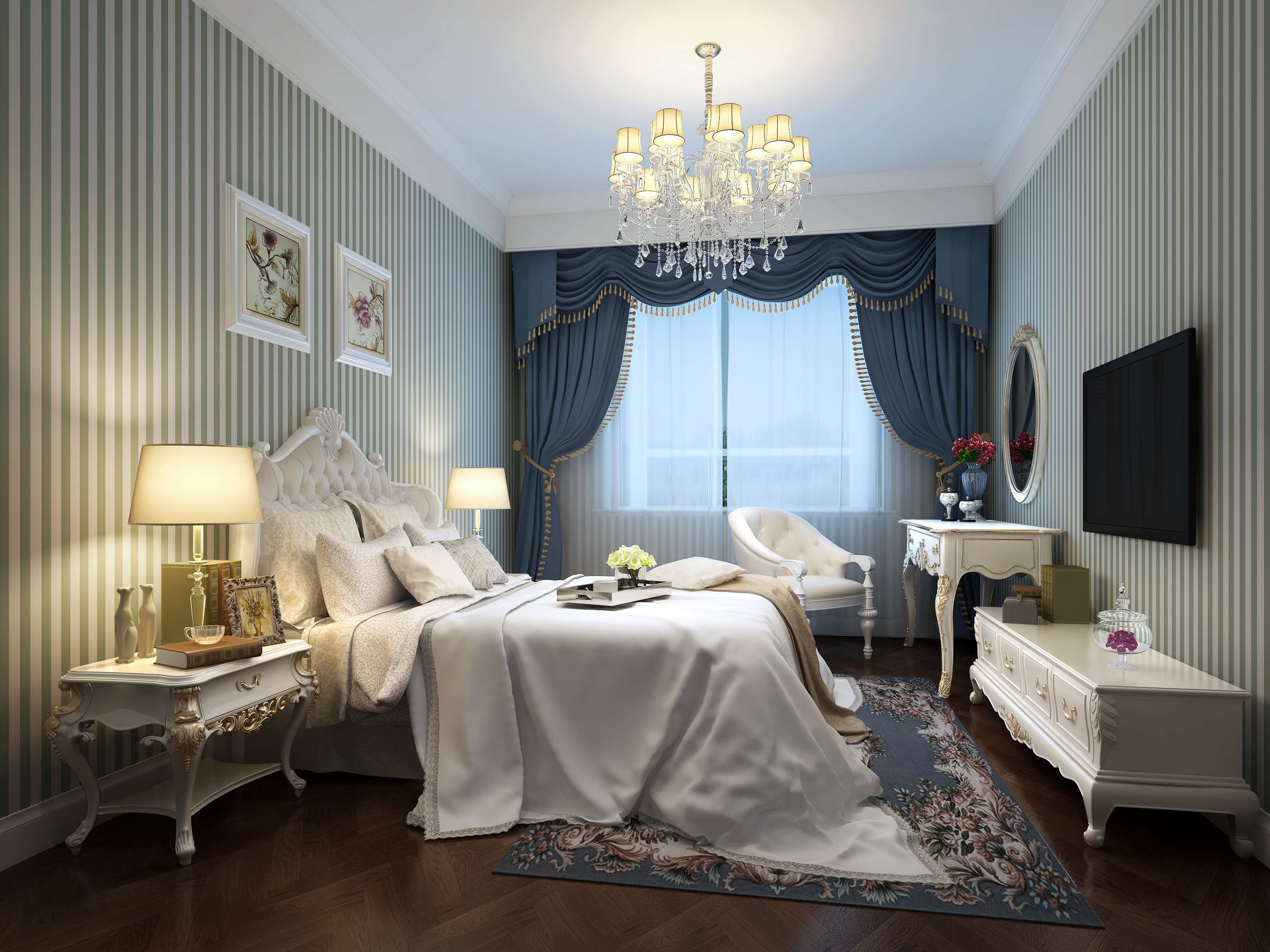 沈育晖雅致法式样板房-6