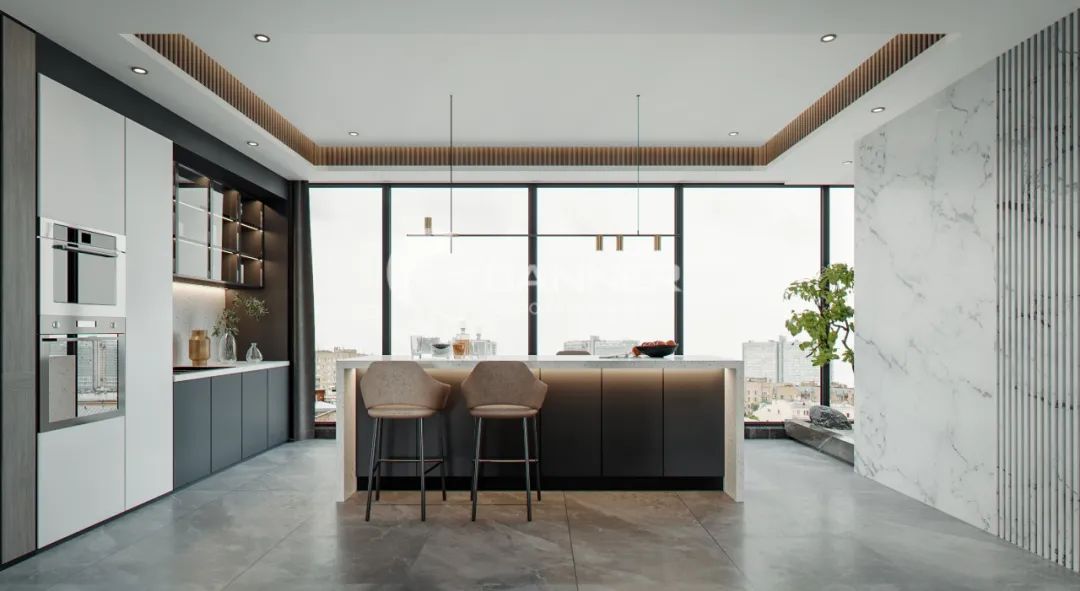 段峰打造 430㎡湖城大境 简约自然空间生活情境-29