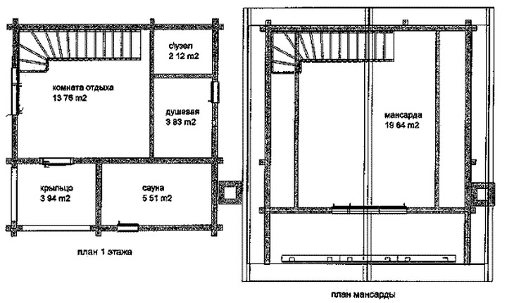 带阁楼的桑拿房项目-9