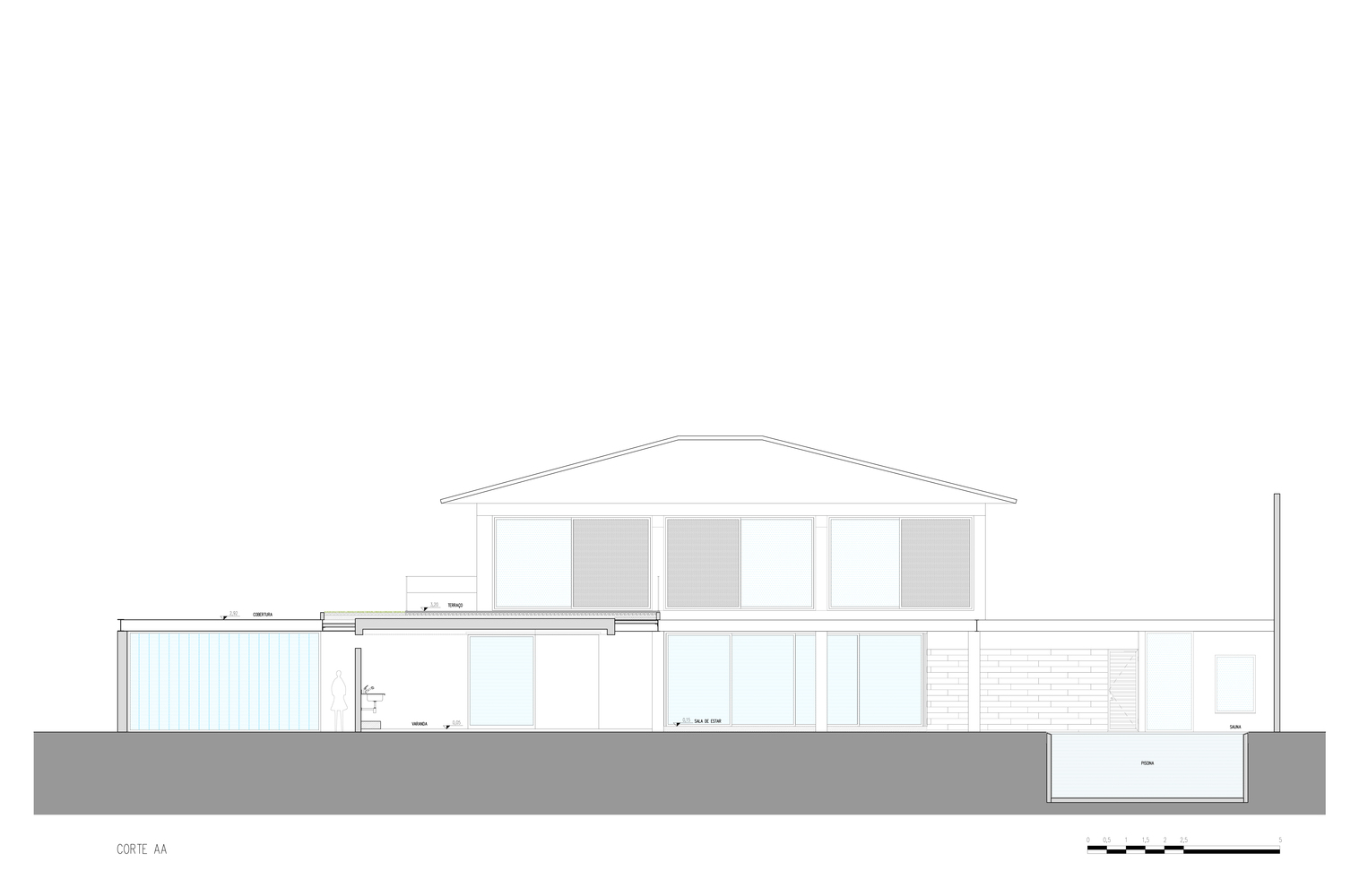 巴西 Moema PF House 的现代改造-40